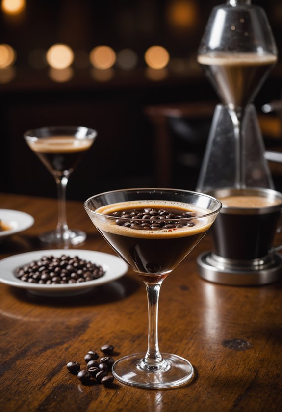 espresso martini coffee beans