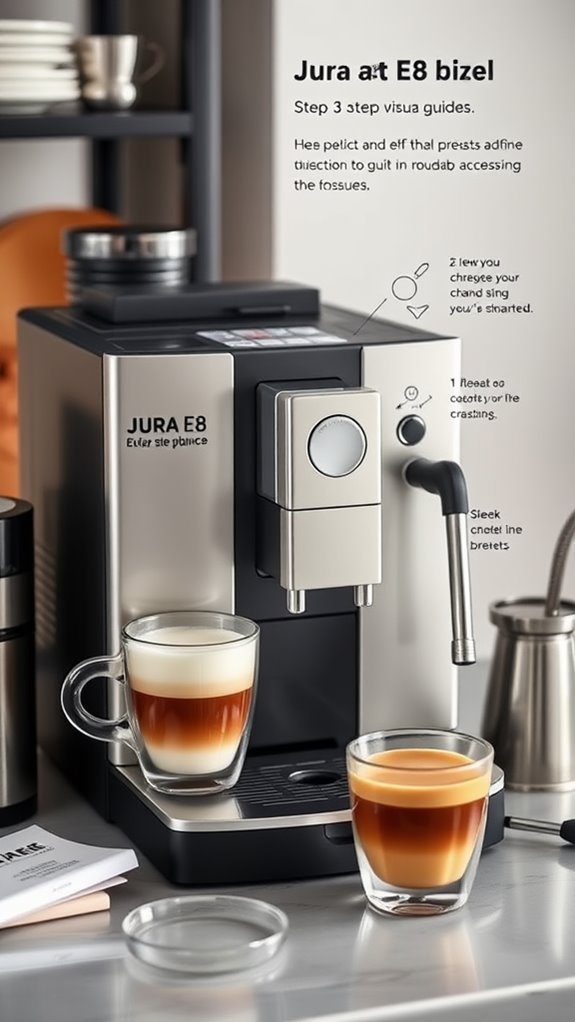 jura e8 coffee machine guide