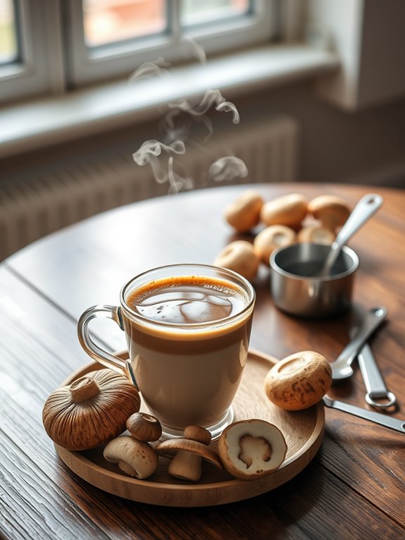 mushroom coffee daily intake
