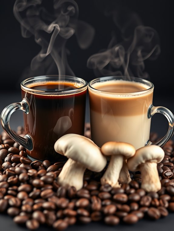 mushroom coffee flavor contrast
