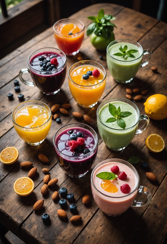 variety of drink options