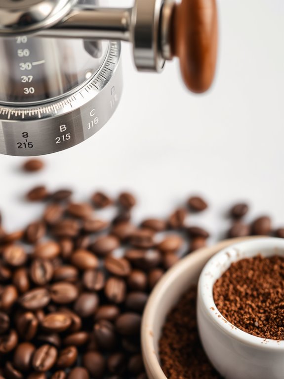 adjust manual coffee grinder