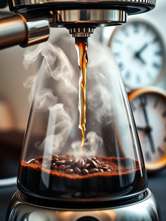 coffee maker brewing time