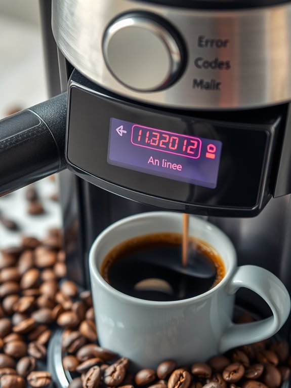 coffee maker error codes