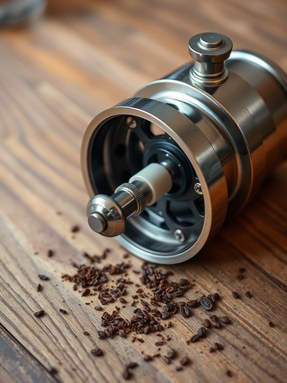 disassemble the coffee grinder