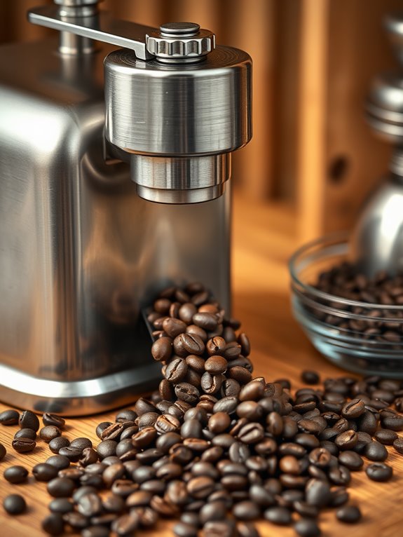 grind coffee beans finely