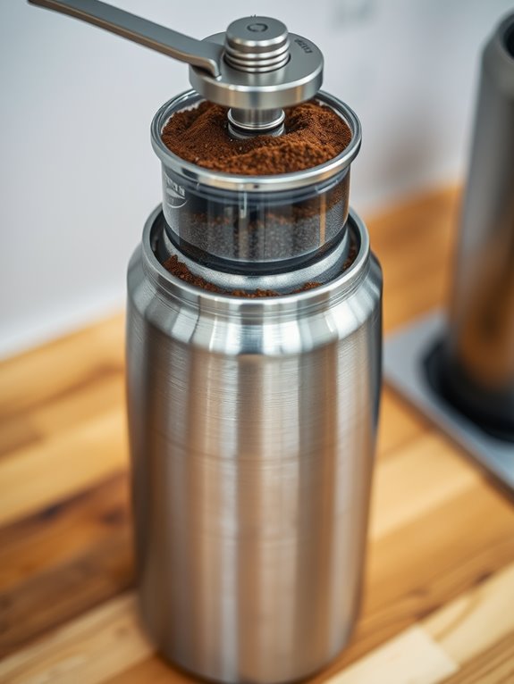 grinder material affects static