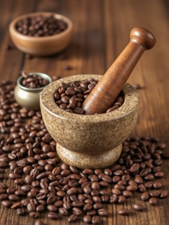 grinding ingredients by hand