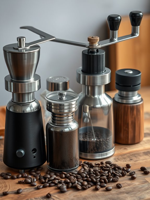 types of coffee grinders