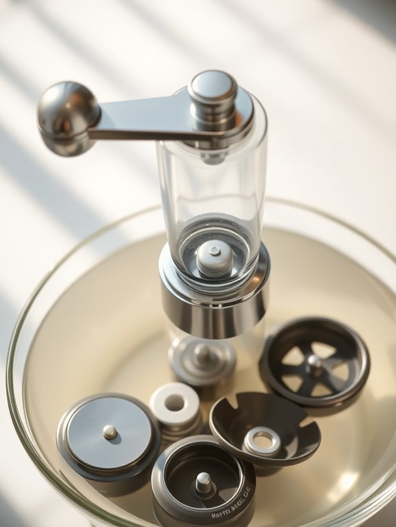 water cleaning for removable parts